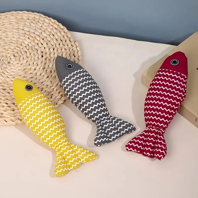 6 Pack Plush Cat Chew Toys – Durable, Interactive & Catnip-Infused FJORD