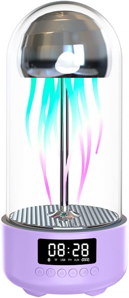 Wireless Jellyfish Mood Lamp Speaker with 7-Color LED Lights, Bluetooth 5.0, and Ambient Sound – Ideal for Home Décor and Relaxation FJORD