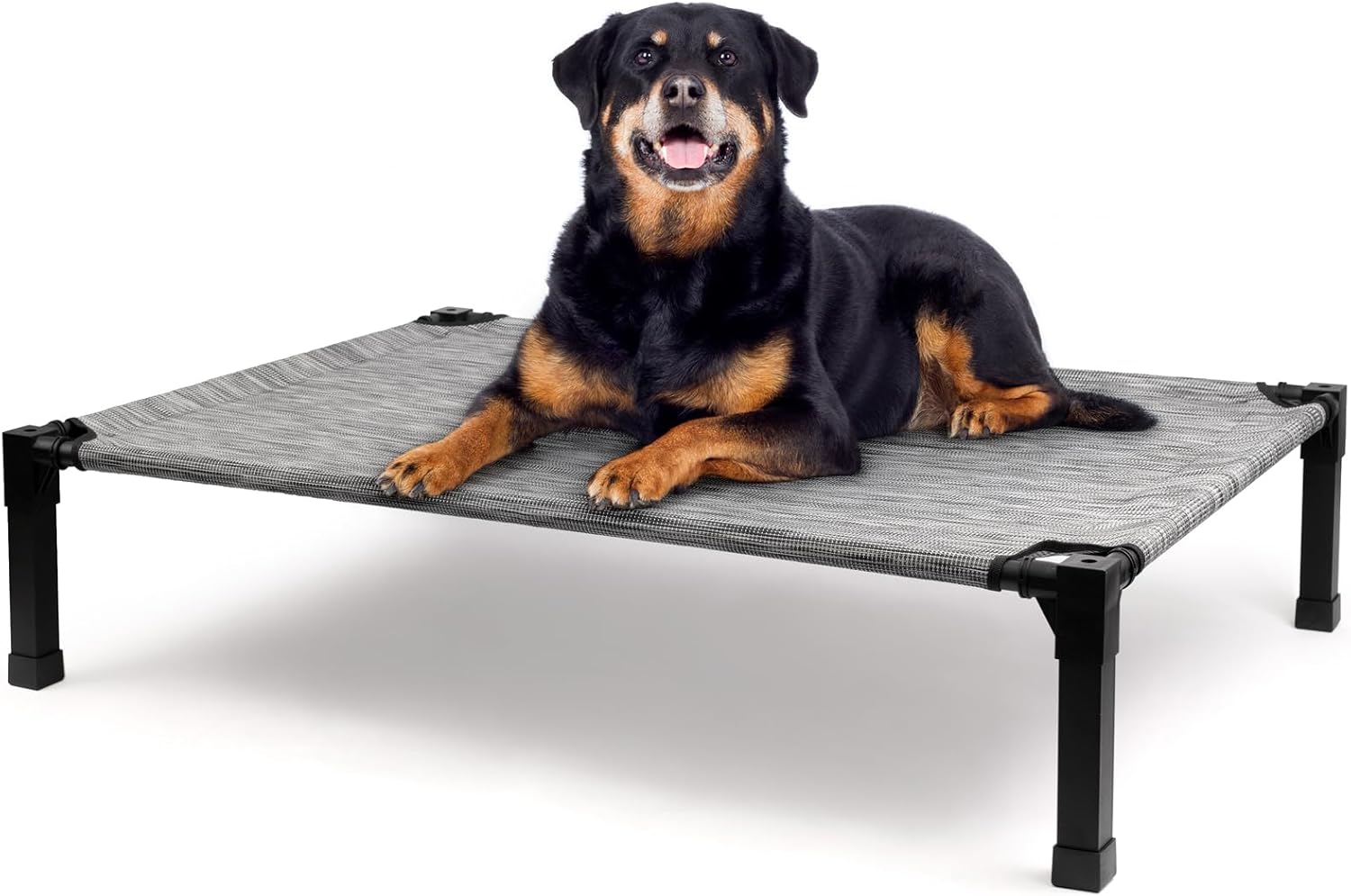 Breathable Elevated Dog Bed with Non-Slip Metal Frame FJORD