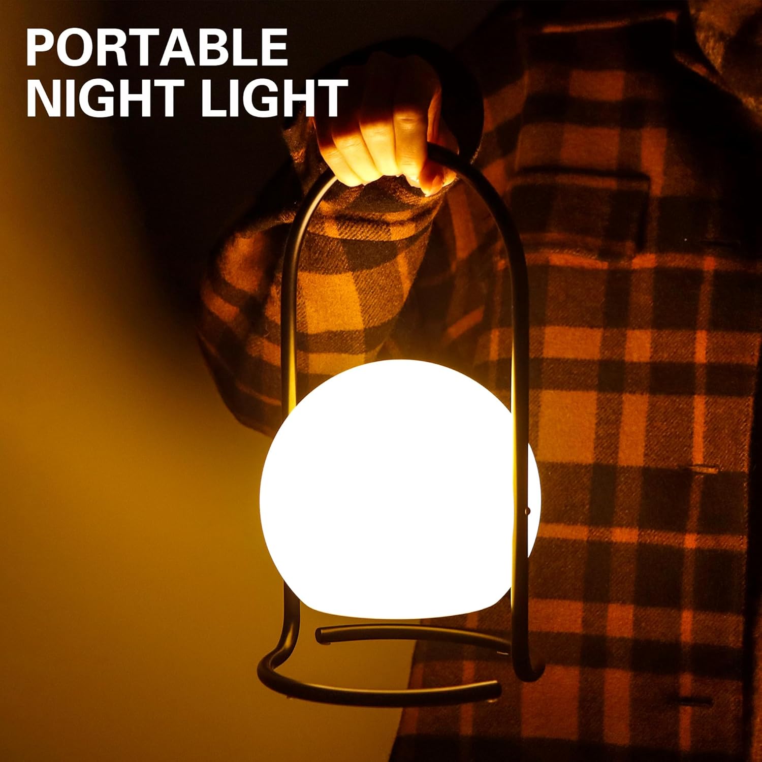 Wireless LED Table Lamp – Rechargeable, Dimmable, USB-C Charging FJORD