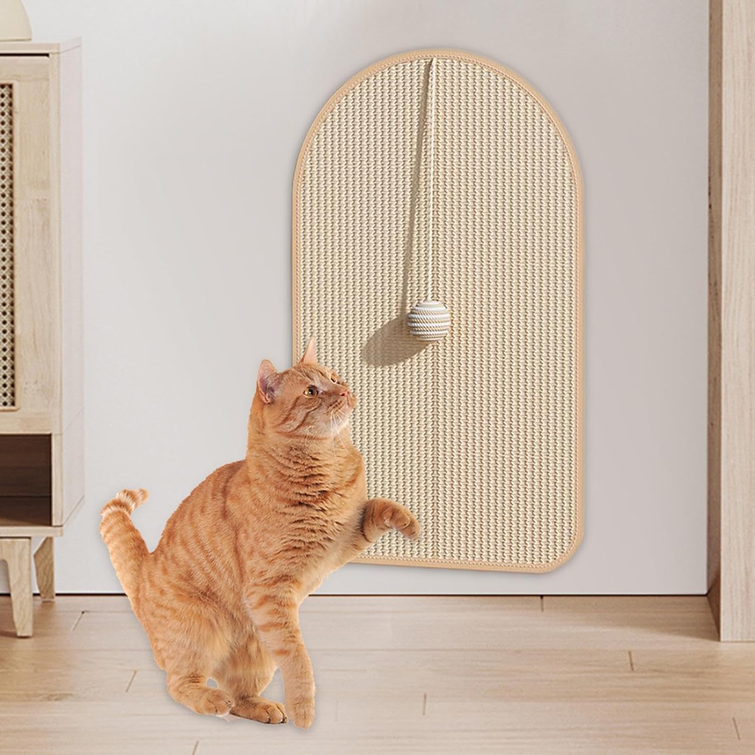 Sisal Cat Scratching Mat | Furniture & Wall Protector | 55x33cm FJORD
