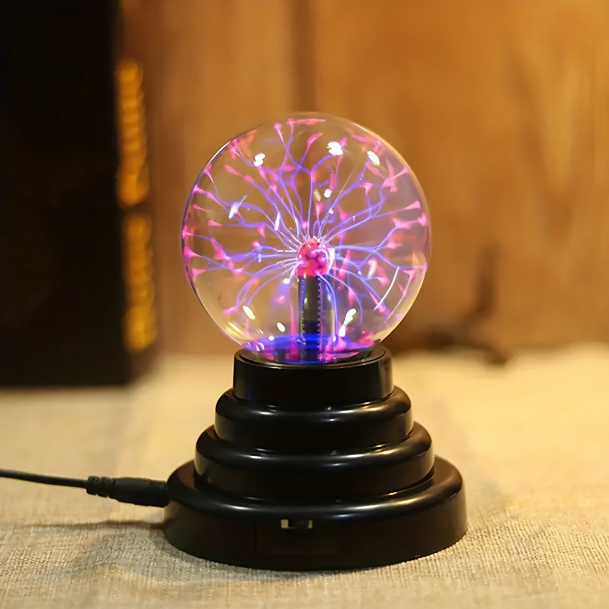 Plasma Ball Lamp - USB Powered Touch Induction Electrostatic Sphere for Party and Desk Decoration, Perfect for Christmas & Halloween Gifts FJORD
