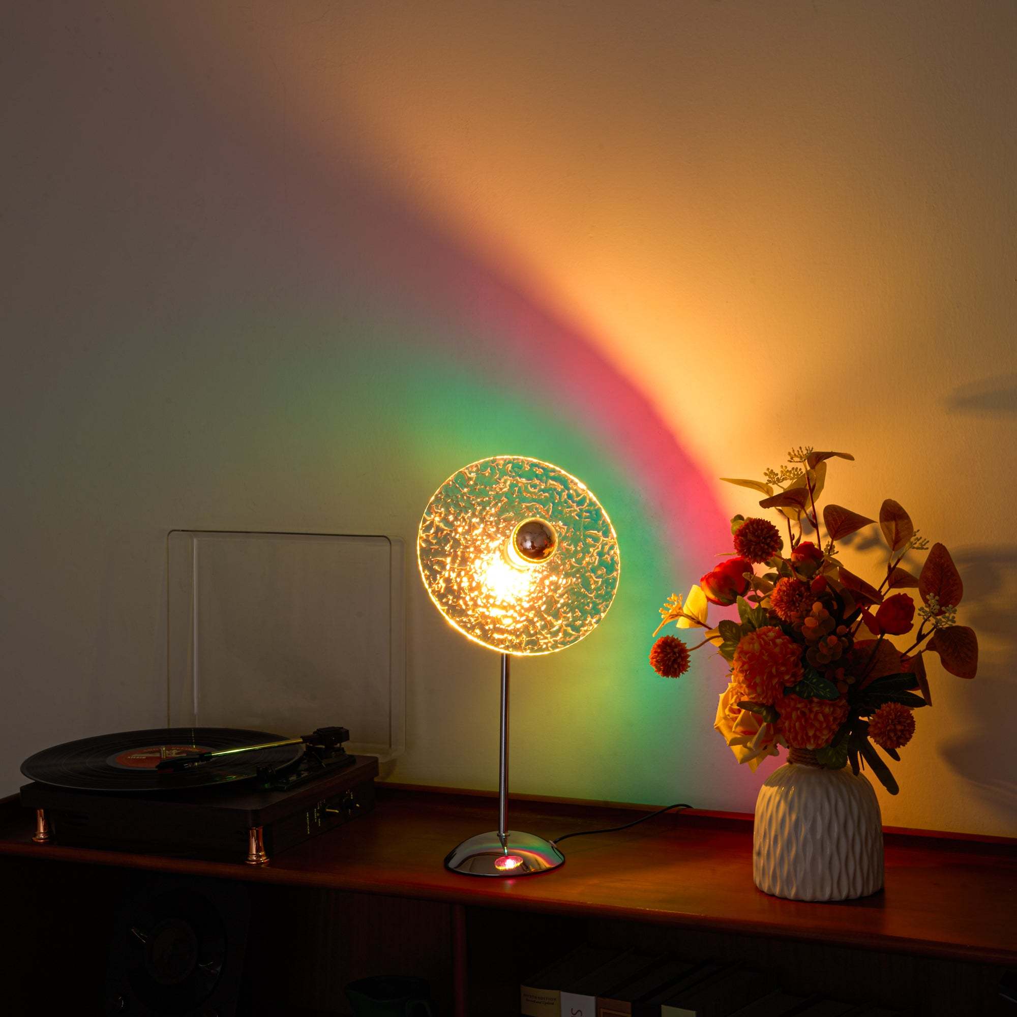 Sunset Projection LED Lamp - 3 Colors, 180° Adjustable, Ambient Glow FJORD