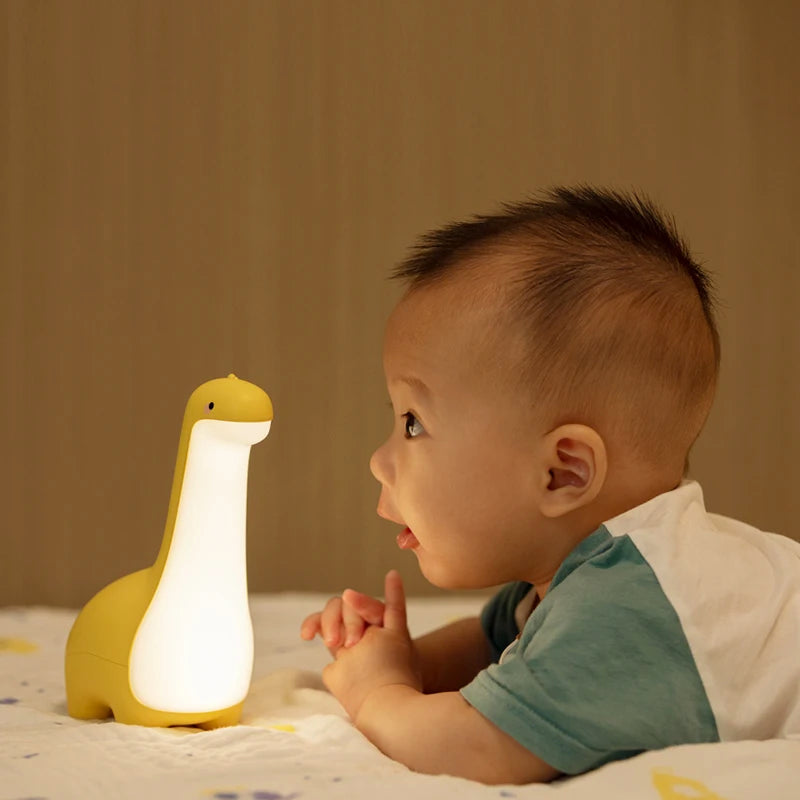 Dinosaur Night Light | Cute Children's Night Light Eye Protection Bedside Timing Lamp USB Charging Room Decoration Children's Gift FJORD