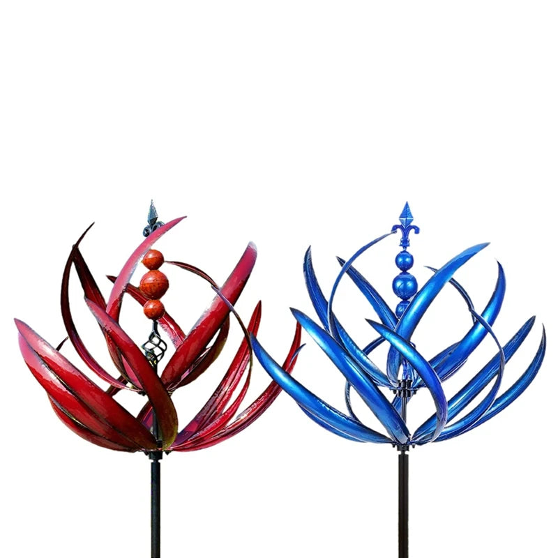 Metal Garden Wind Spinner | 360° Rotating Outdoor Decor FJORD