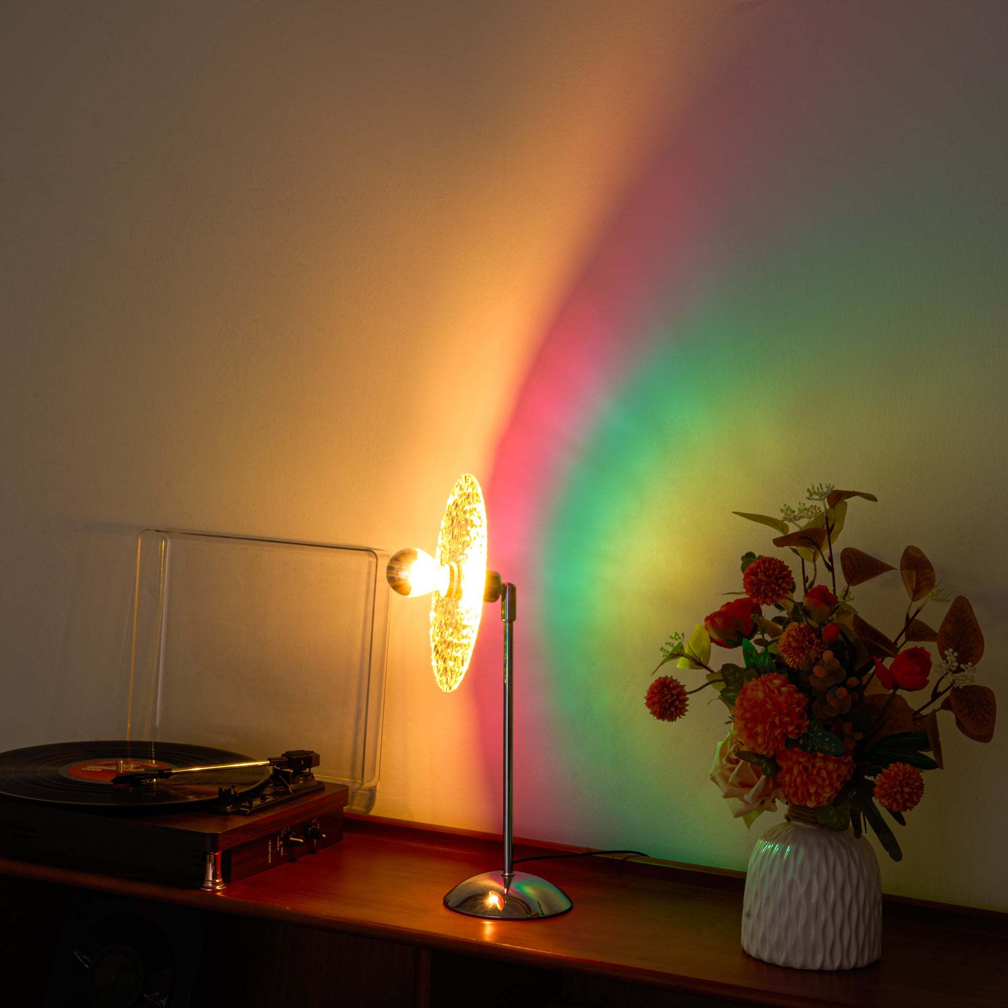 Sunset Projection LED Lamp - 3 Colors, 180° Adjustable, Ambient Glow FJORD