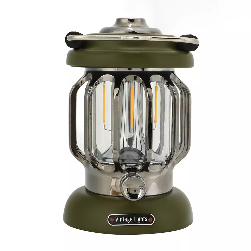 Rechargeable Retro Camping Light | IPX4 Waterproof Hanging Tent Lamp FJORD