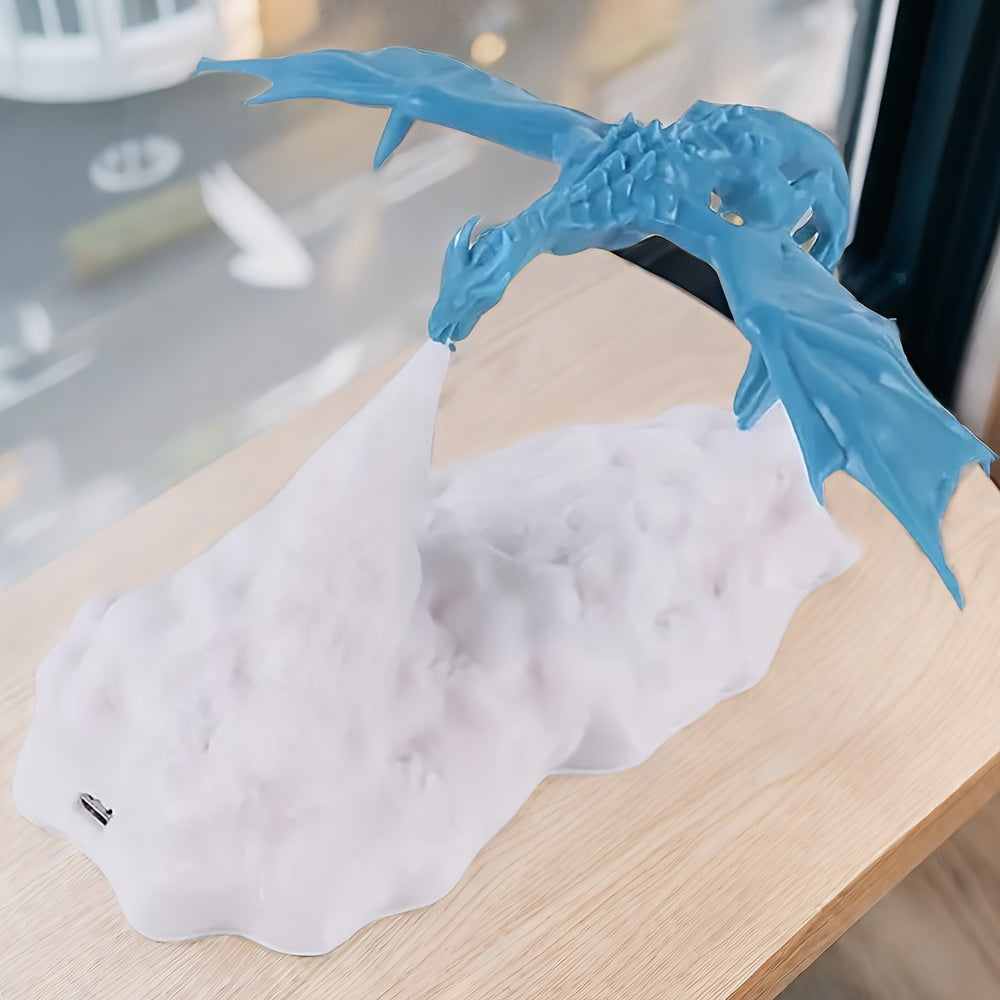 3D Printed Dragon Lamp – Fire & Ice USB Rechargeable LED Night Light for Bedroom, Office, Kids – Mood Lamp, Gift for Boys & Girls