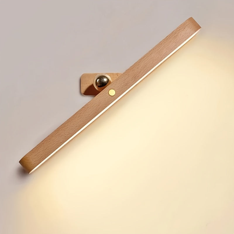 LED Vanity Mirror Light - Rechargeable, Battery Operated with 360° Adjustable Angle, 3 Dimming Speeds & USB Charging – Wireless Makeup Light with Timer for Bedroom & Living Room FJORD