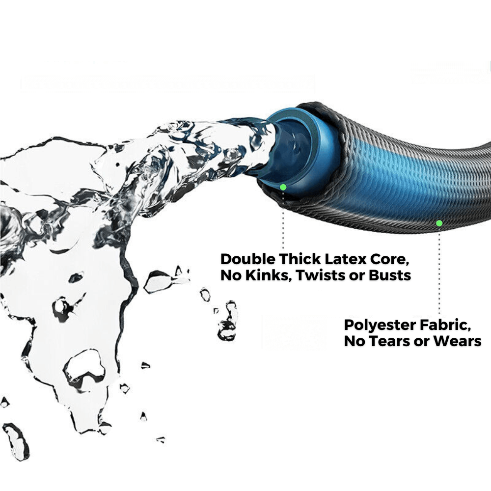 Expandable Kink-Free Garden Hose with 8 Spray Modes (30m) FJORD