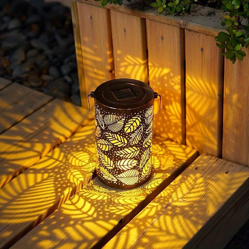 Solar Lantern Lights Outdoor Hanging & Table Lamp - Waterproof Decorative Garden Light for Lawn, Yard, Patio, Pathway, & Porch FJORD