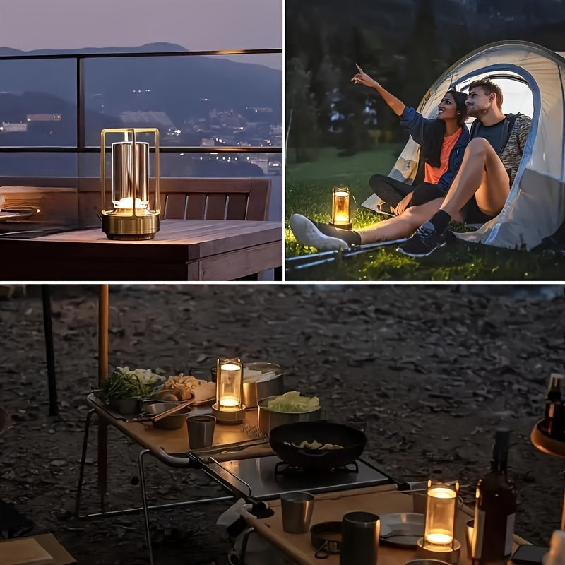 Rechargeable Crystal Table Lamp | 2000mAh LED | Cordless, Touch Dimming | Ideal for Bedside, Bar, and Outdoor Use FJORD
