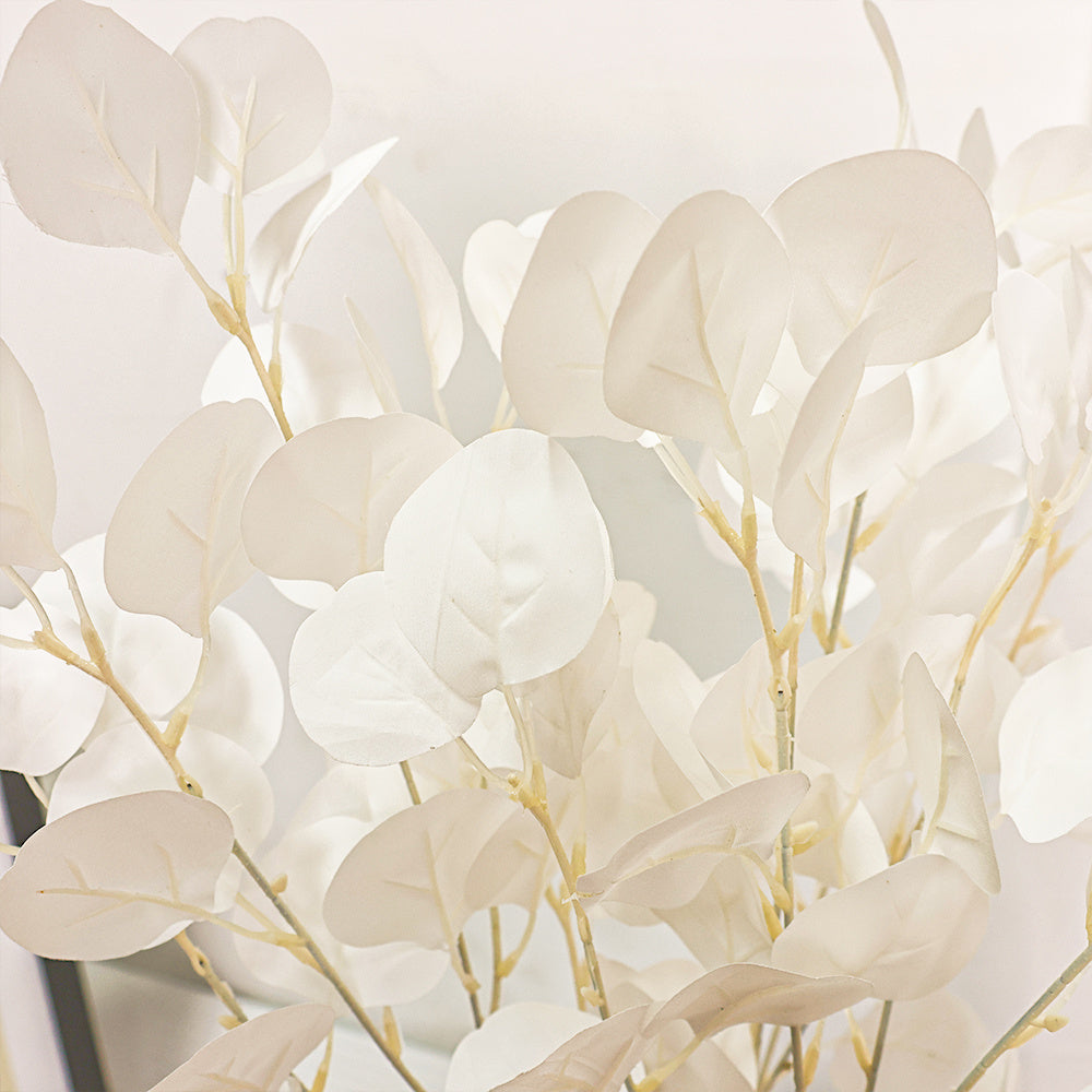 Realistic Eucalyptus Silk Branches with LED String Lights | Elegant Home & Event Decor FJORD