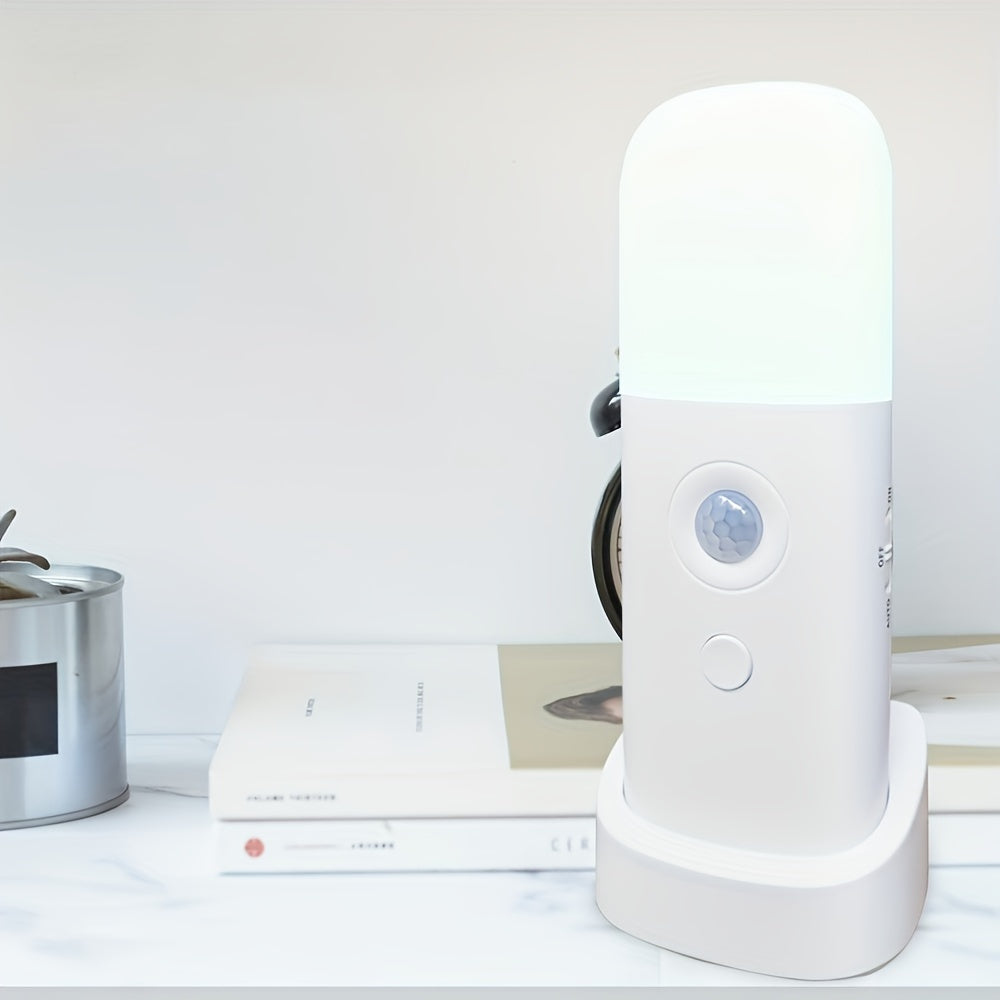 Rechargeable Motion Sensor Night Light – Dimmable, Cordless, Adjustable Brightness, USB Charging, Portable for Bedroom, Bathroom, Hallway FJORD