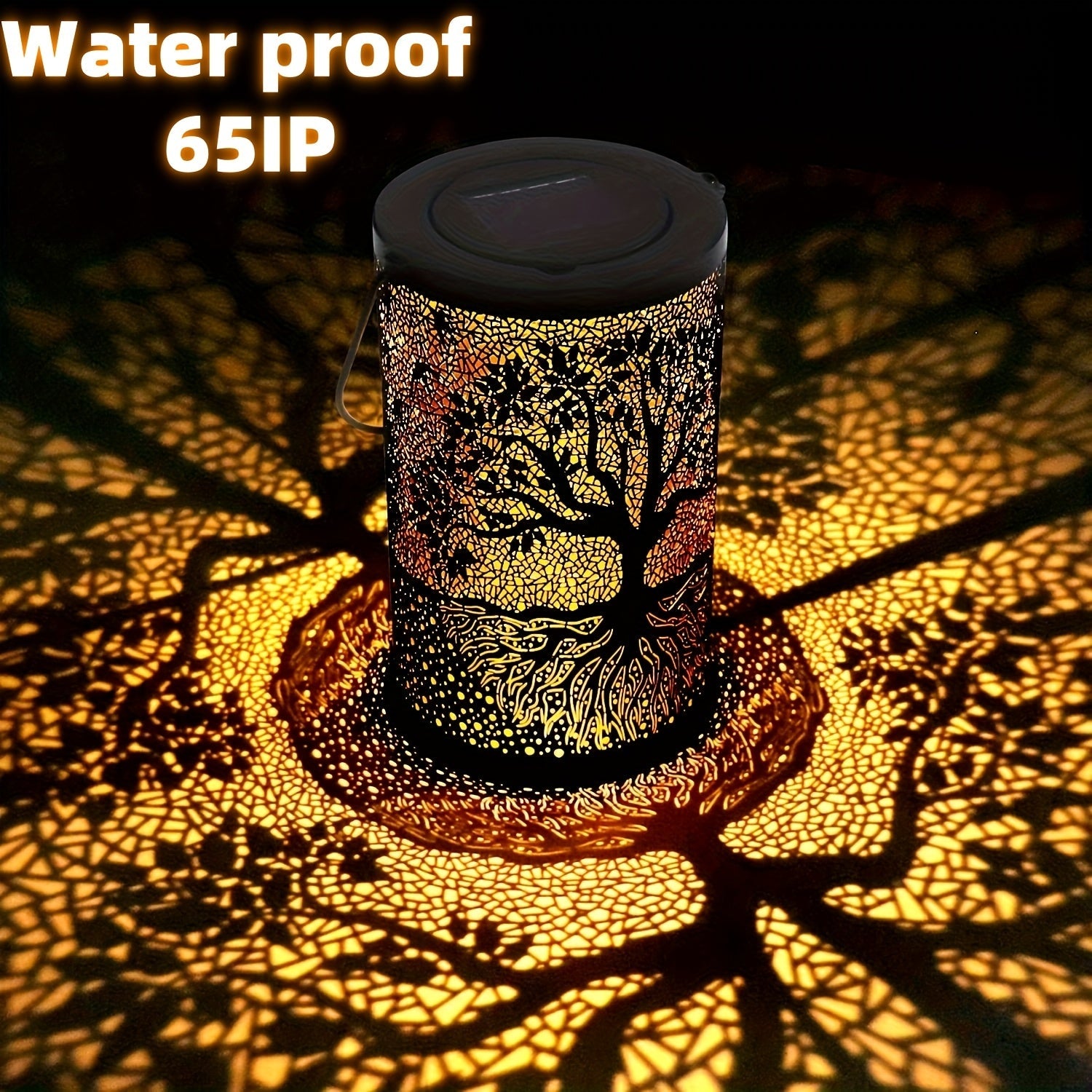 Solar Lantern Lights Outdoor Hanging & Table Lamp - Waterproof Decorative Garden Light for Lawn, Yard, Patio, Pathway, & Porch FJORD