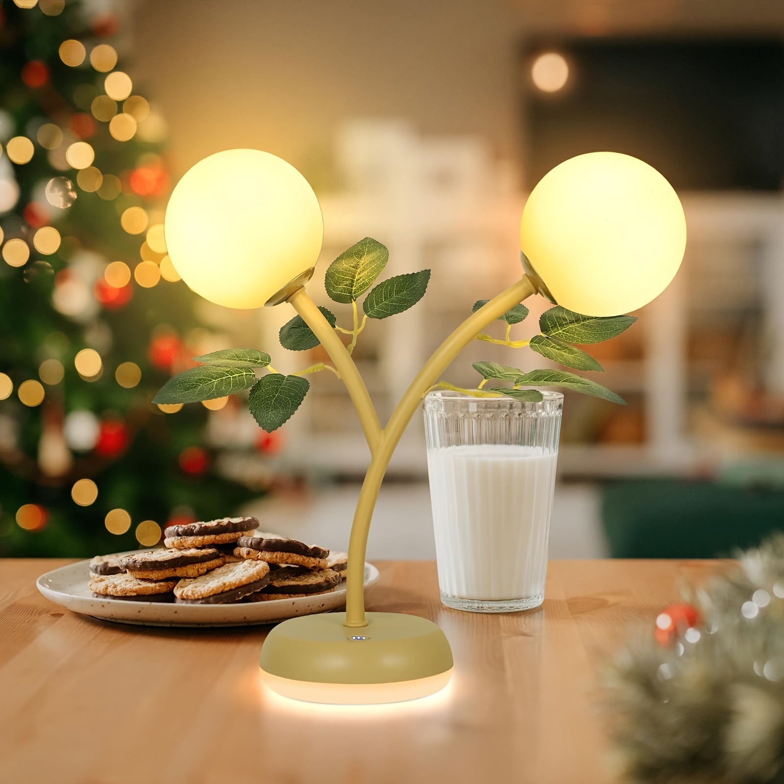 Modern Globe Table Lamp with Base Glow – Handmade Home Decor Light FJORD
