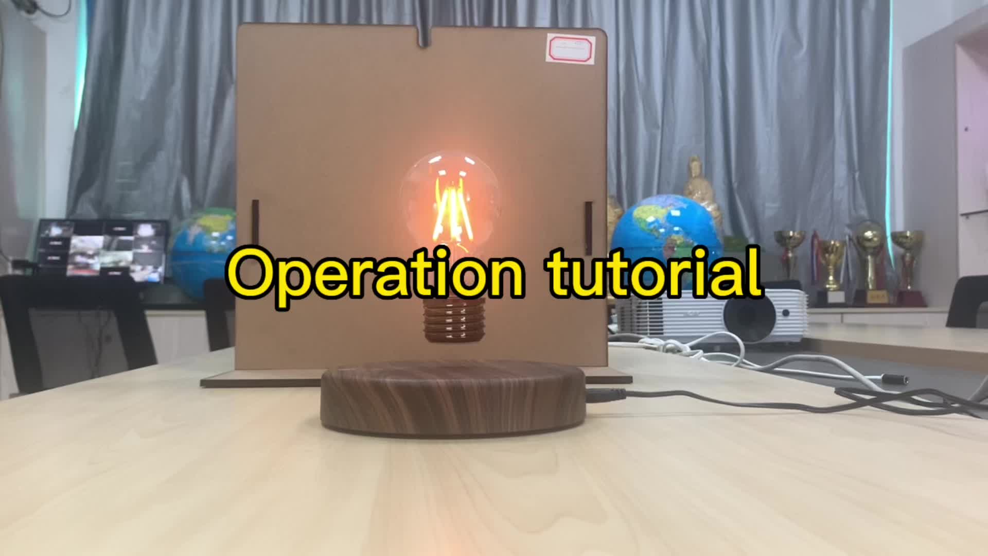 Levitating LED Lamp with Magnetic Floating Bulb – 360° Rotating Desk Light for Home, Office, and Unique Gifts FJORD
