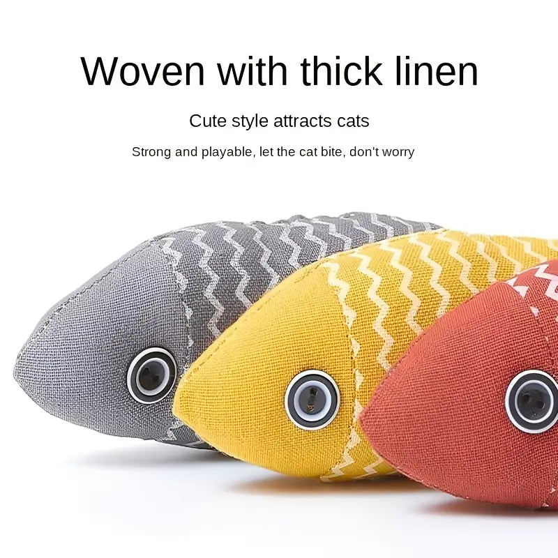 6 Pack Plush Cat Chew Toys – Durable, Interactive & Catnip-Infused FJORD