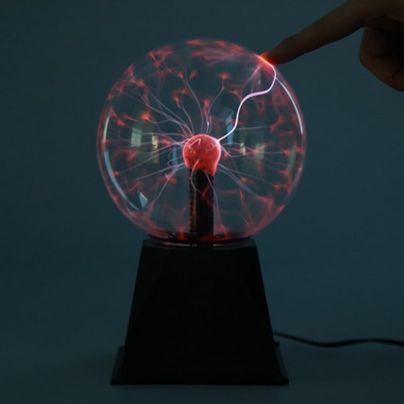 Touch-Sensitive Plasma Ball Lamp with USB Power – Interactive Science Toy & Room Decoration for Kids & Adults, Dimmable LED Light for Parties, Gifts, & Home Decor FJORD