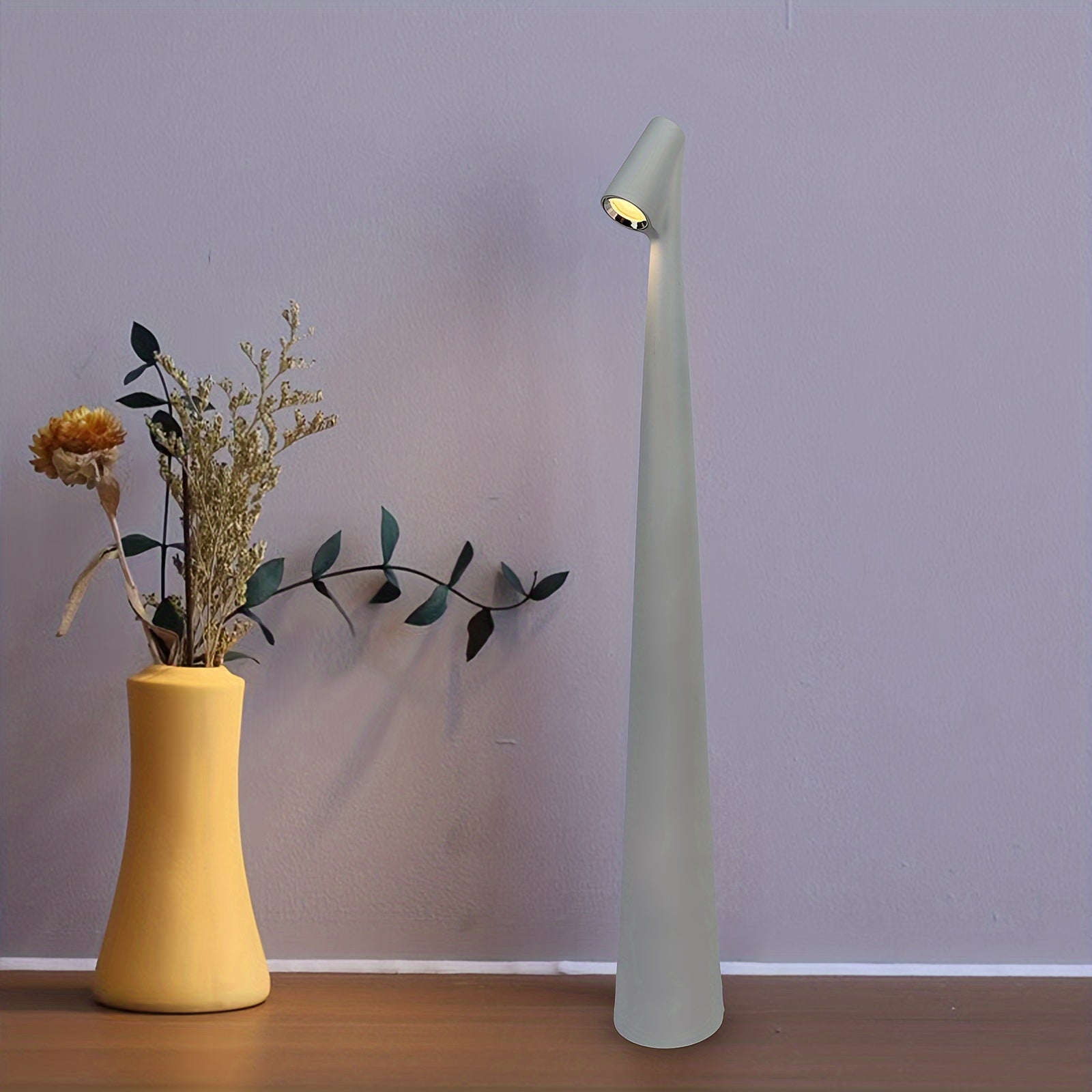 Rechargeable LED Desk Lamp - Dimmable Touch Control, Portable, Wireless, Matte Metal Finish - Perfect for Home Office & Bedroom, Ideal Gift for Design Lovers & Students FJORD