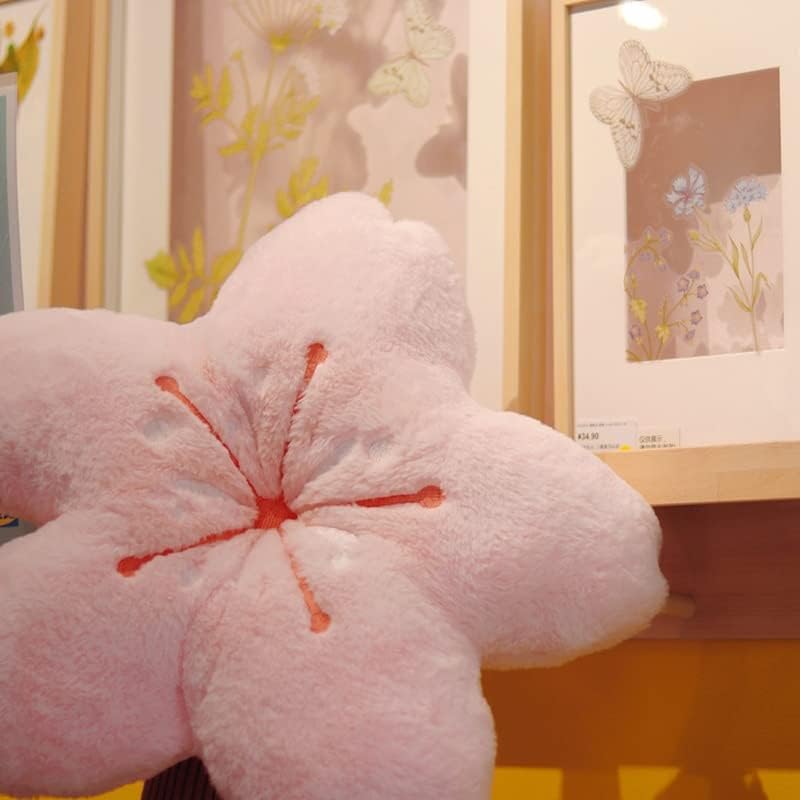 Super Soft Cherry Blossom Pillow - Kawaii Plush Cushion for Bedroom, Sofa & Car - Cute Floral Design, Perfect Gift for Girls & Home Décor