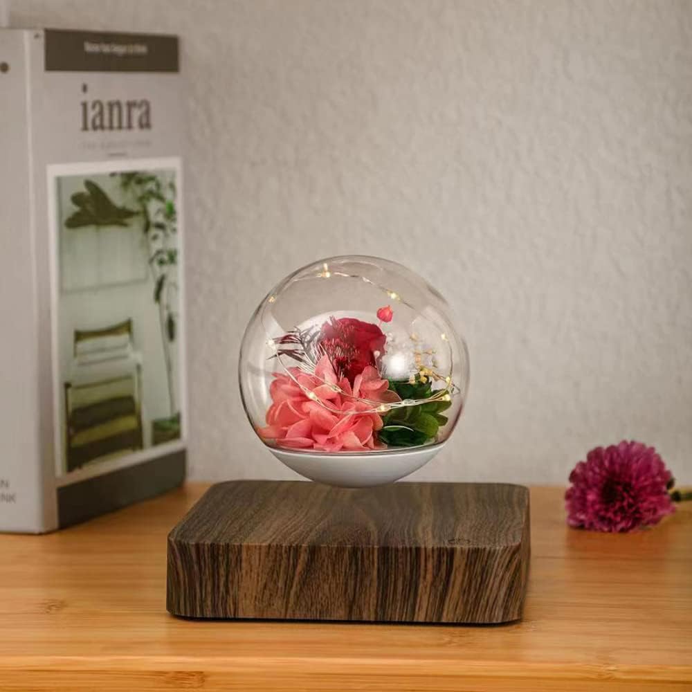 Magnetic Levitating Flower Lamp | Floating LED Rose Light FJORD