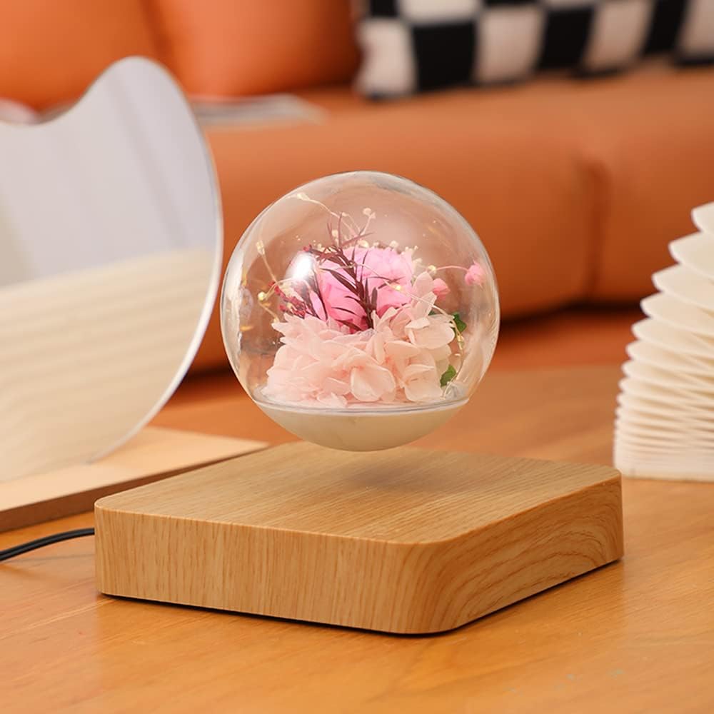 Magnetic Levitating Flower Lamp | Floating LED Rose Light FJORD