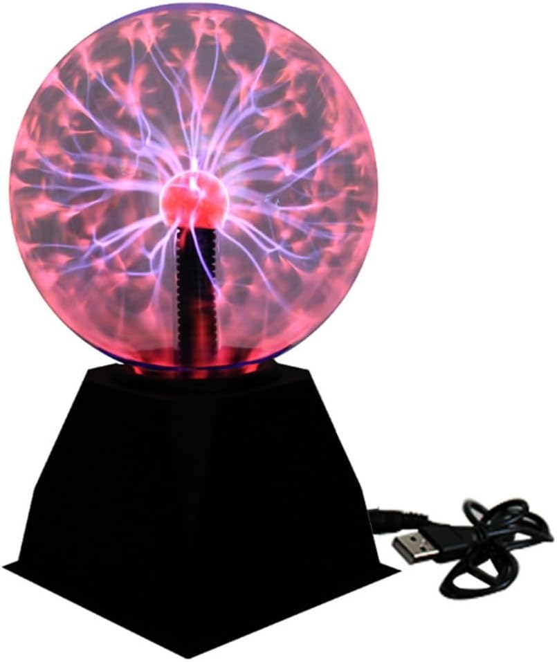 Touch-Sensitive Plasma Ball Lamp with USB Power – Interactive Science Toy & Room Decoration for Kids & Adults, Dimmable LED Light for Parties, Gifts, & Home Decor FJORD
