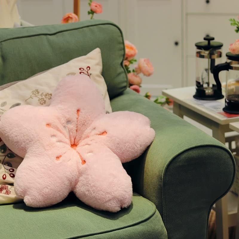 Super Soft Cherry Blossom Pillow - Kawaii Plush Cushion for Bedroom, Sofa & Car - Cute Floral Design, Perfect Gift for Girls & Home Décor