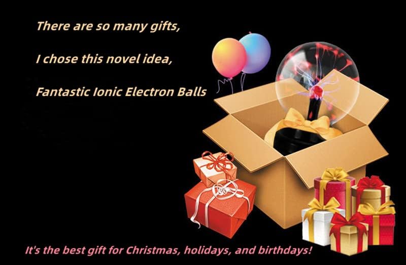 Touch-Sensitive Plasma Ball Lamp with USB Power – Interactive Science Toy & Room Decoration for Kids & Adults, Dimmable LED Light for Parties, Gifts, & Home Decor FJORD