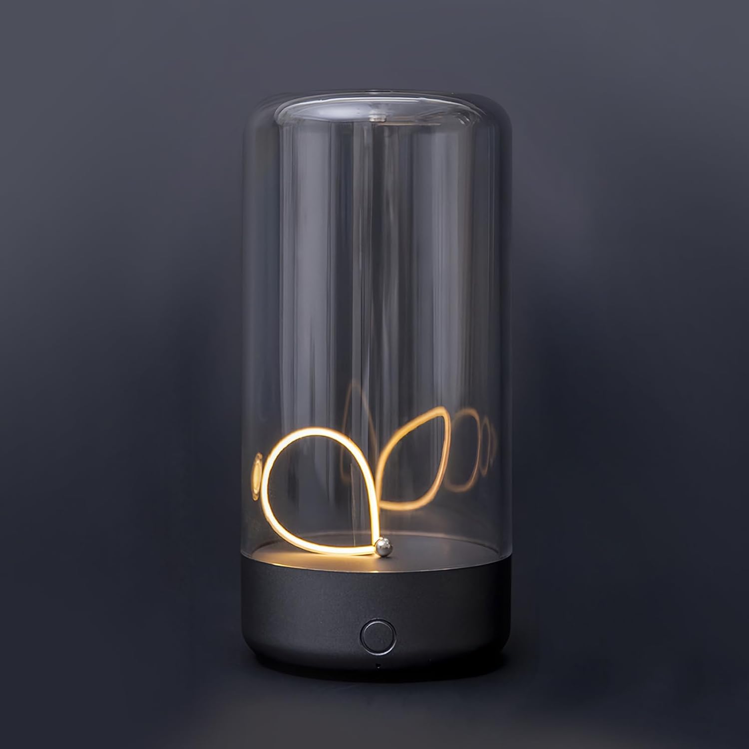Rechargeable Minimalist LED Table Lamp - Portable, Cordless Night Light for Bedroom, Nursery, Desk - Mood Lighting, Unique Gift Idea FJORD