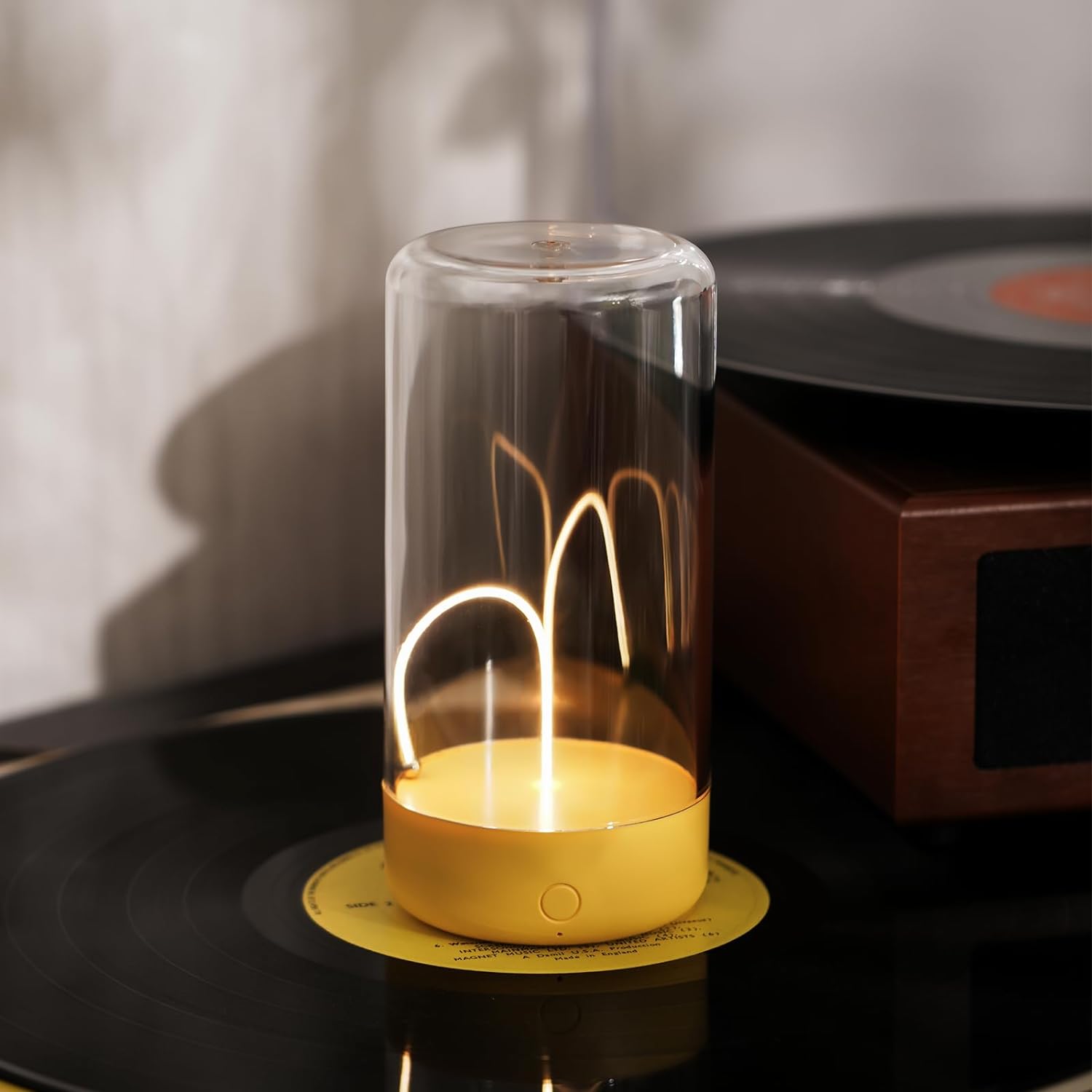 Rechargeable Minimalist LED Table Lamp - Portable, Cordless Night Light for Bedroom, Nursery, Desk - Mood Lighting, Unique Gift Idea FJORD