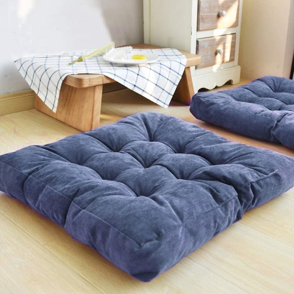 Large Square Corduroy Floor Pillow – Plush Thickened Tatami Cushion for Meditation, Yoga, Office, Balcony & Living Room – Premium Memory Foam Filling, Soft Support, Comfortable Seat Cushion