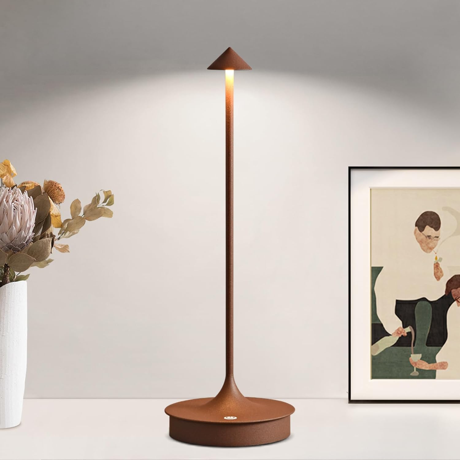 Set of 2 Wireless Table Lamps | Rechargeable LED Lamps with 4000mAh Battery FJORD