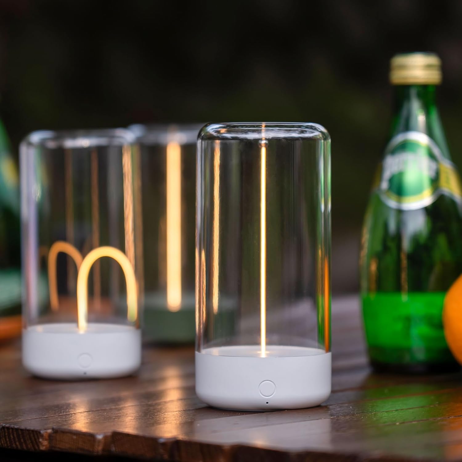 Rechargeable Minimalist LED Table Lamp - Portable, Cordless Night Light for Bedroom, Nursery, Desk - Mood Lighting, Unique Gift Idea FJORD