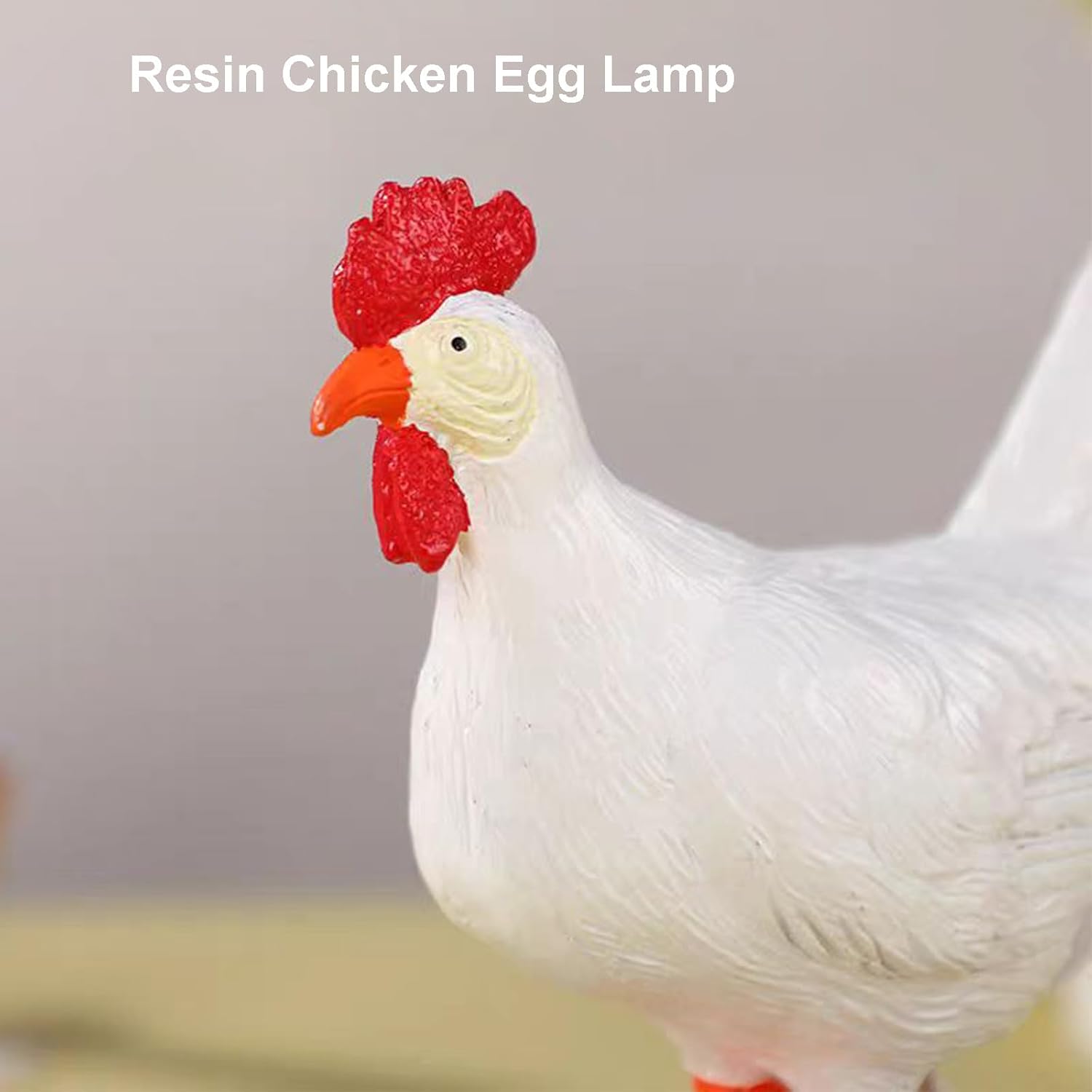 Lifelike Chicken Egg Lamp, 3D LED Resin Night Light with USB, Funny Home Decor & Stress Relief Gift for Adults, Creative Easter & Holiday Present FJORD