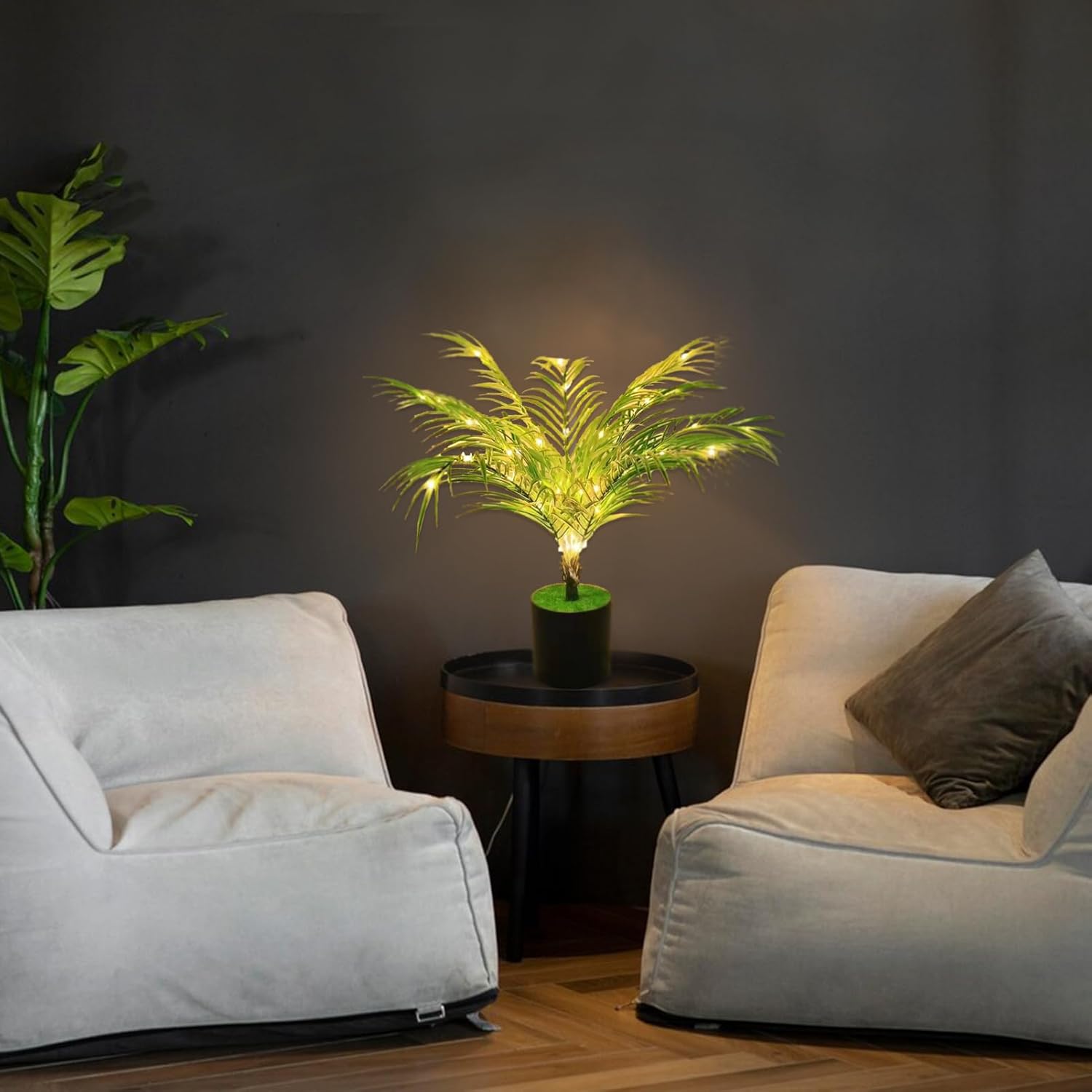 USB-Powered Artificial Green Ivy LED Night Light—a versatile indoor plant decor that doubles as a romantic night lamp. Perfect for your office desk, bedroom, or as a thoughtful gift for Valentine's Day, Mother's Day, or Christmas FJORD