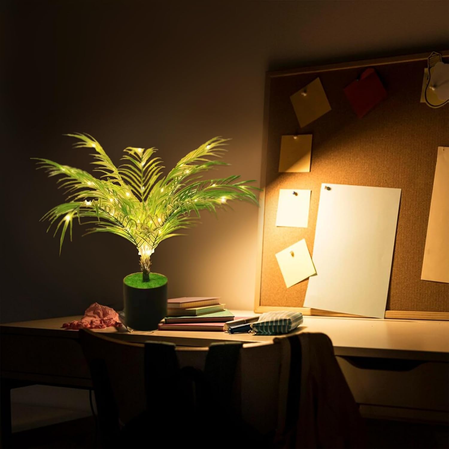 USB-Powered Artificial Green Ivy LED Night Light—a versatile indoor plant decor that doubles as a romantic night lamp. Perfect for your office desk, bedroom, or as a thoughtful gift for Valentine's Day, Mother's Day, or Christmas FJORD