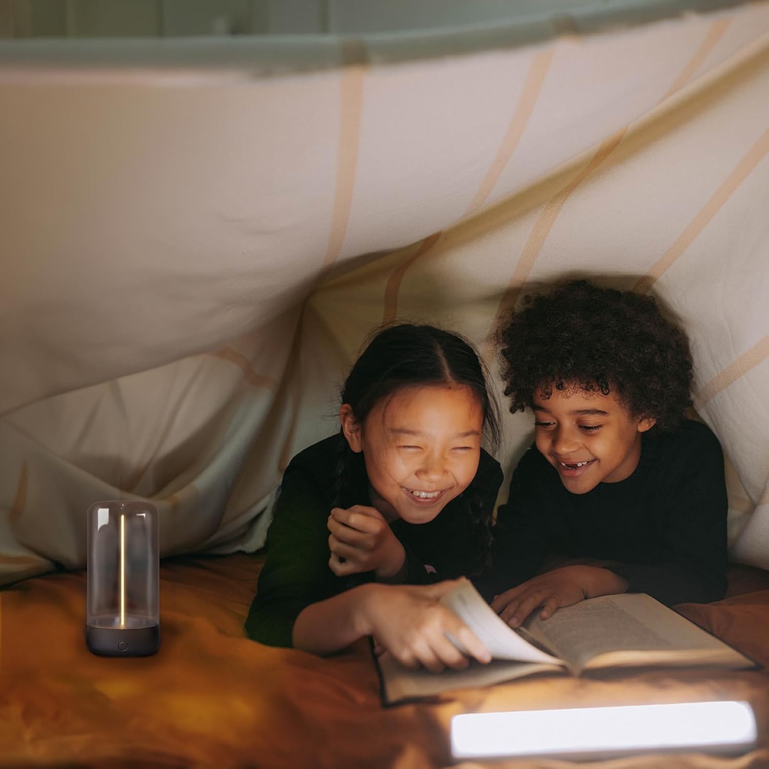 Rechargeable Minimalist LED Table Lamp - Portable, Cordless Night Light for Bedroom, Nursery, Desk - Mood Lighting, Unique Gift Idea FJORD