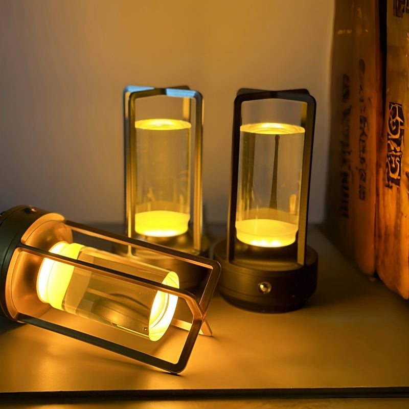 Rechargeable Crystal Table Lamp | 2000mAh LED | Cordless, Touch Dimming | Ideal for Bedside, Bar, and Outdoor Use FJORD