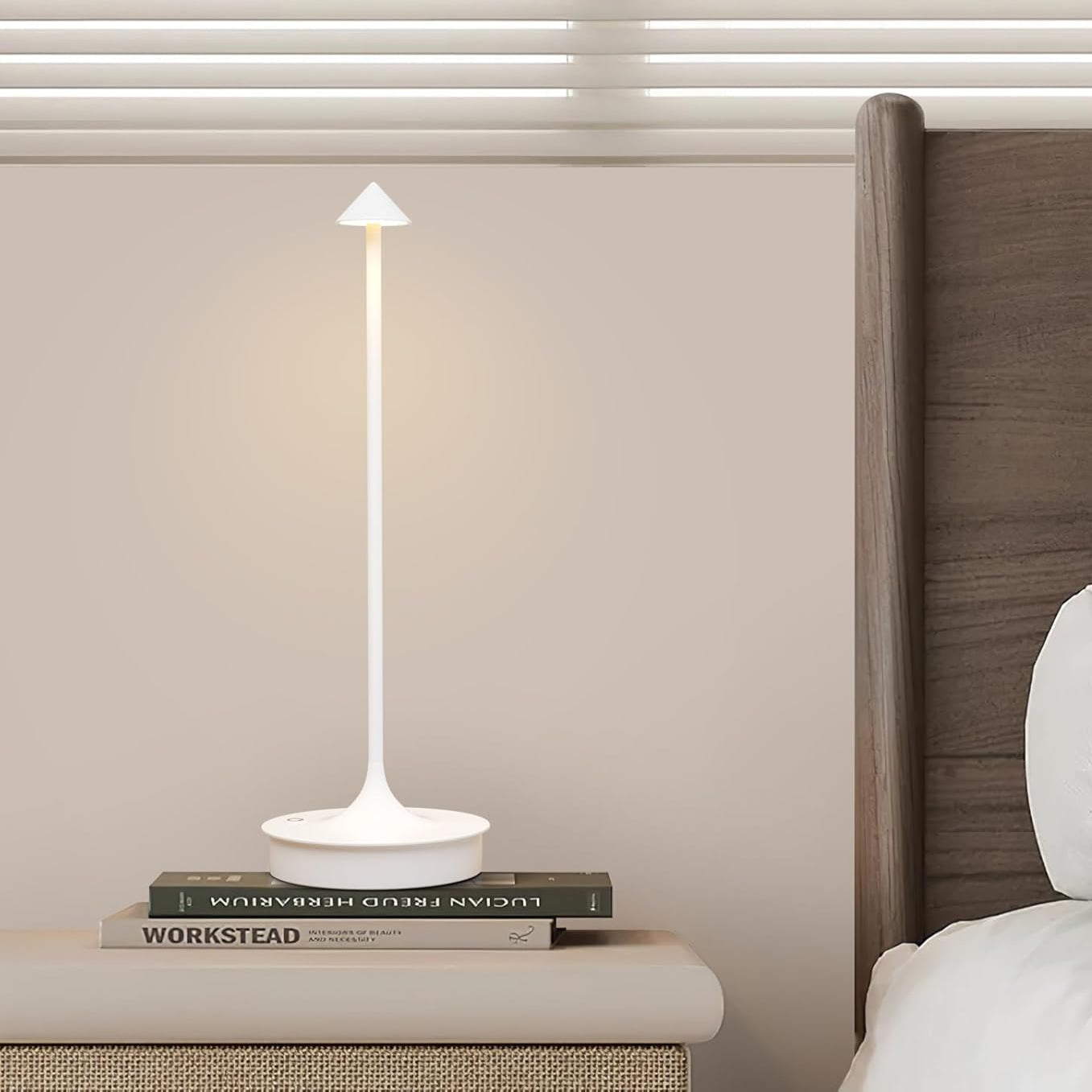 Set of 2 Wireless Table Lamps | Rechargeable LED Lamps with 4000mAh Battery FJORD