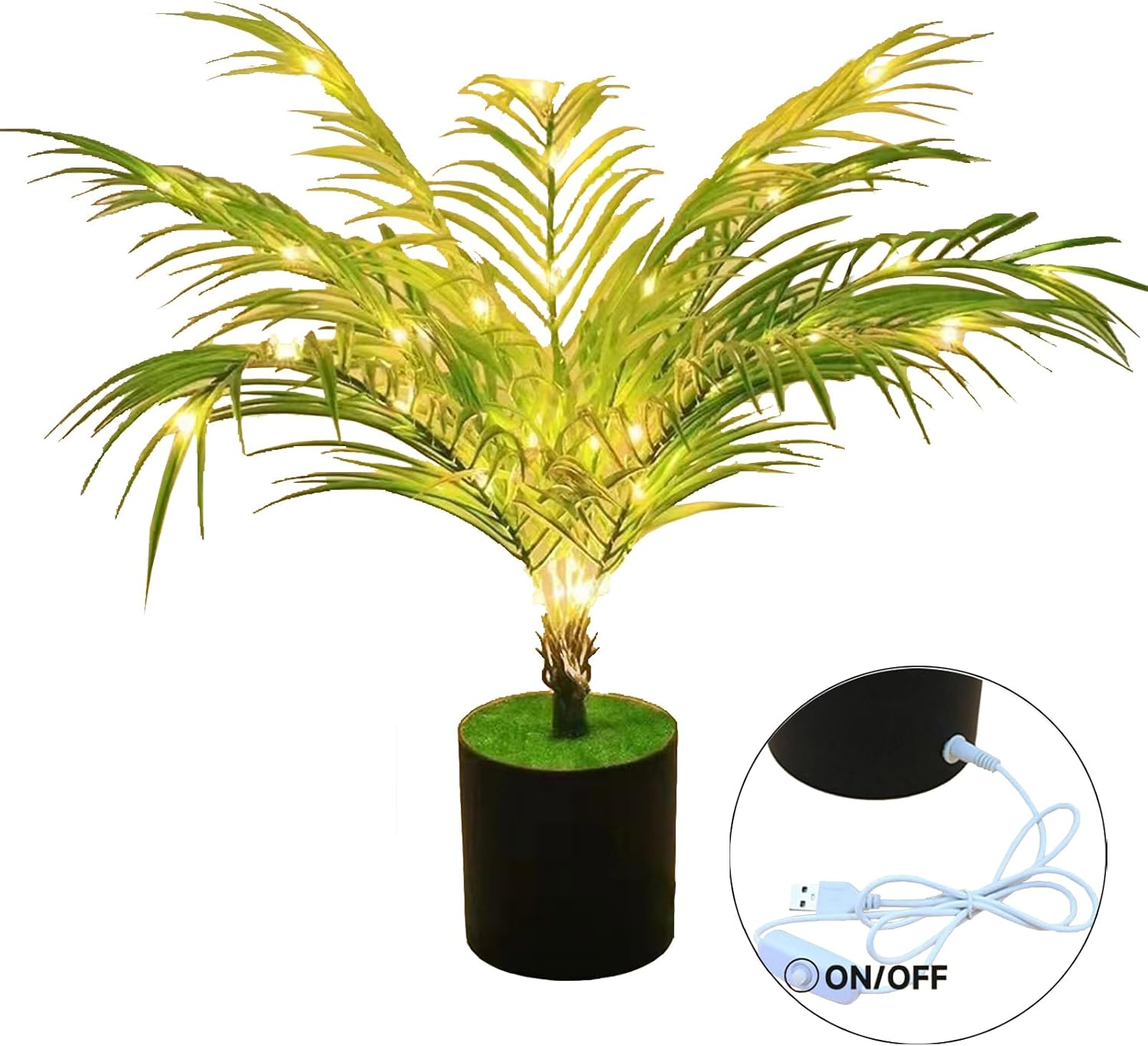 USB-Powered Artificial Green Ivy LED Night Light—a versatile indoor plant decor that doubles as a romantic night lamp. Perfect for your office desk, bedroom, or as a thoughtful gift for Valentine's Day, Mother's Day, or Christmas FJORD