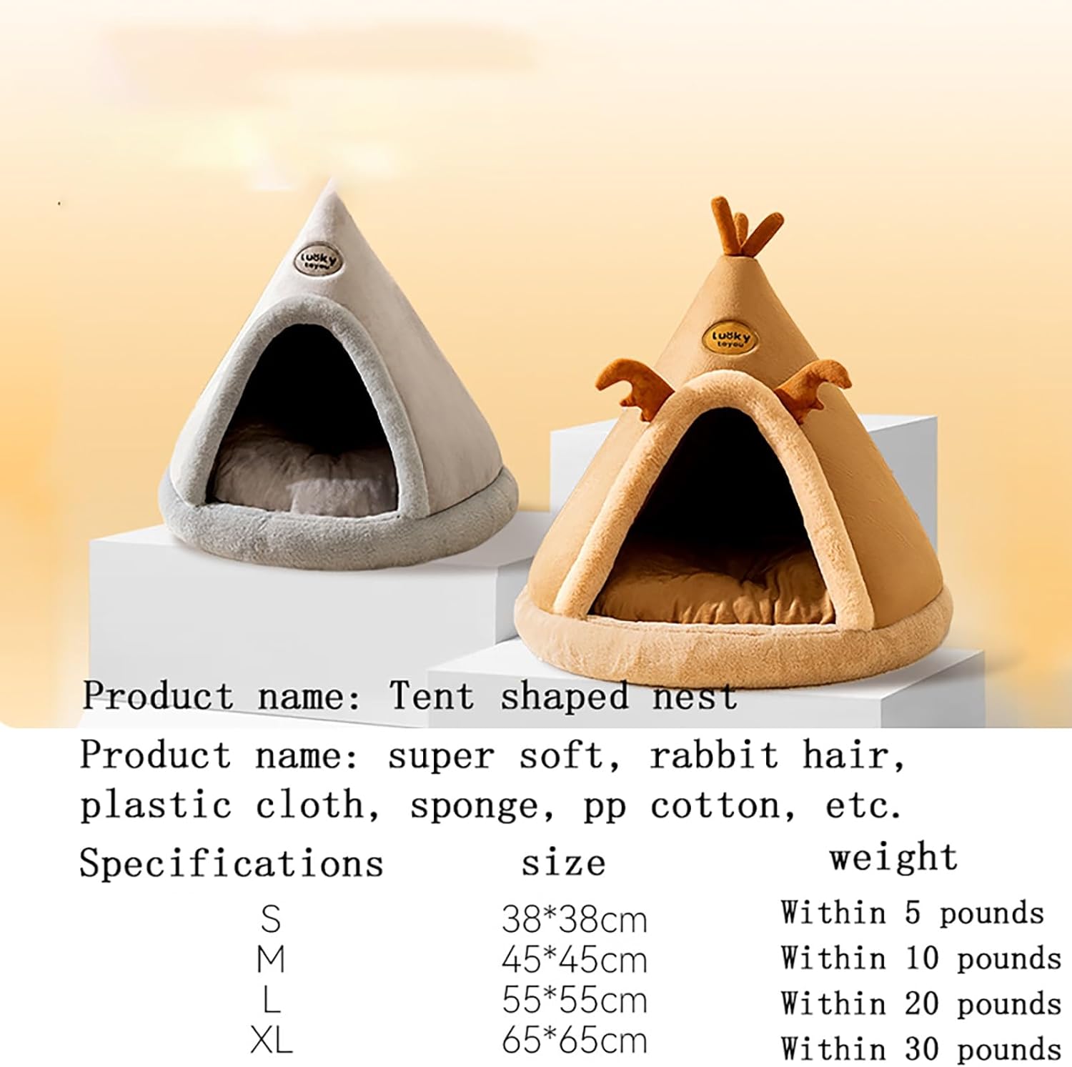 Large Foldable Cat Cave Bed – Cozy, Washable & Durable FJORD