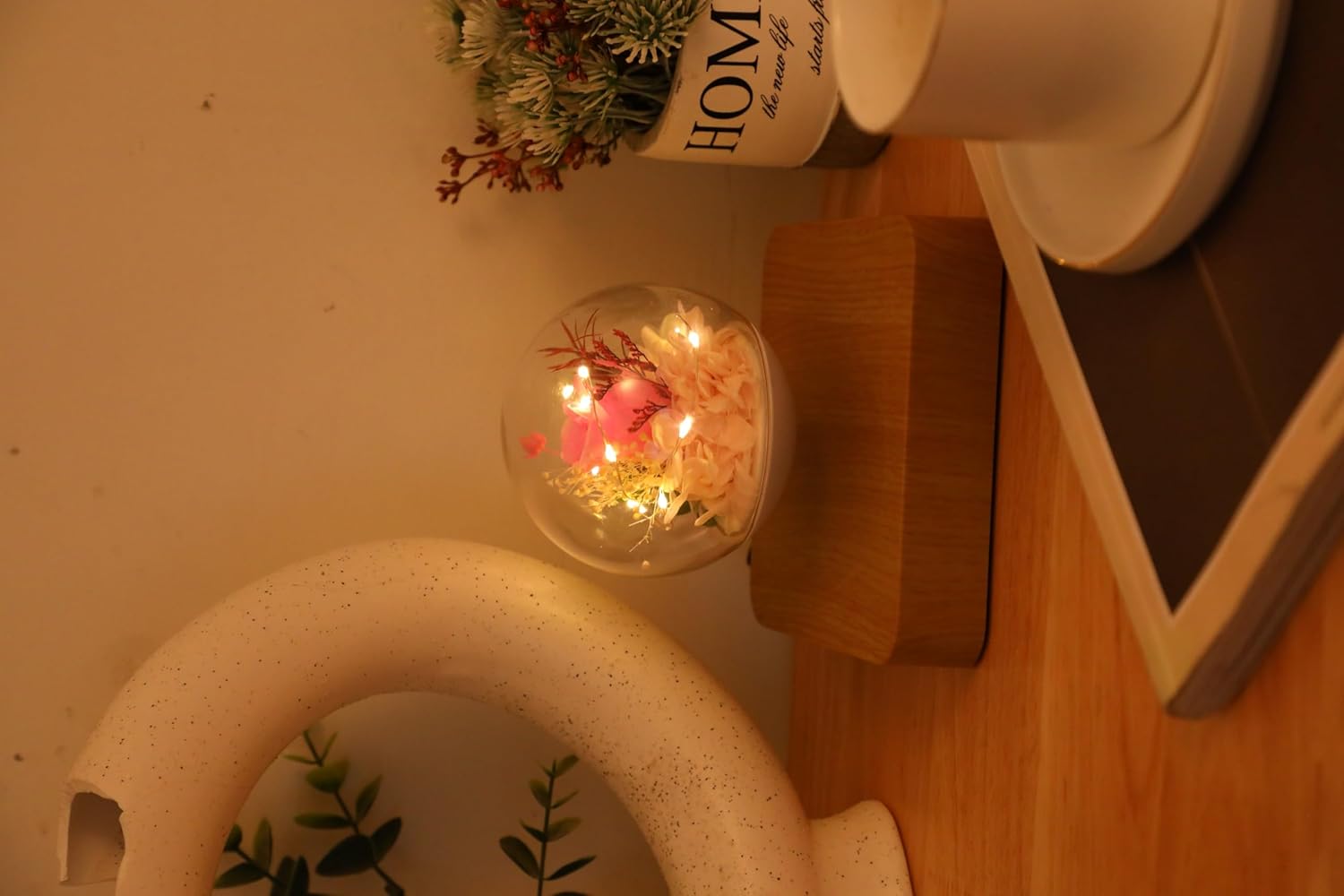 Magnetic Levitating Flower Lamp | Floating LED Rose Light FJORD