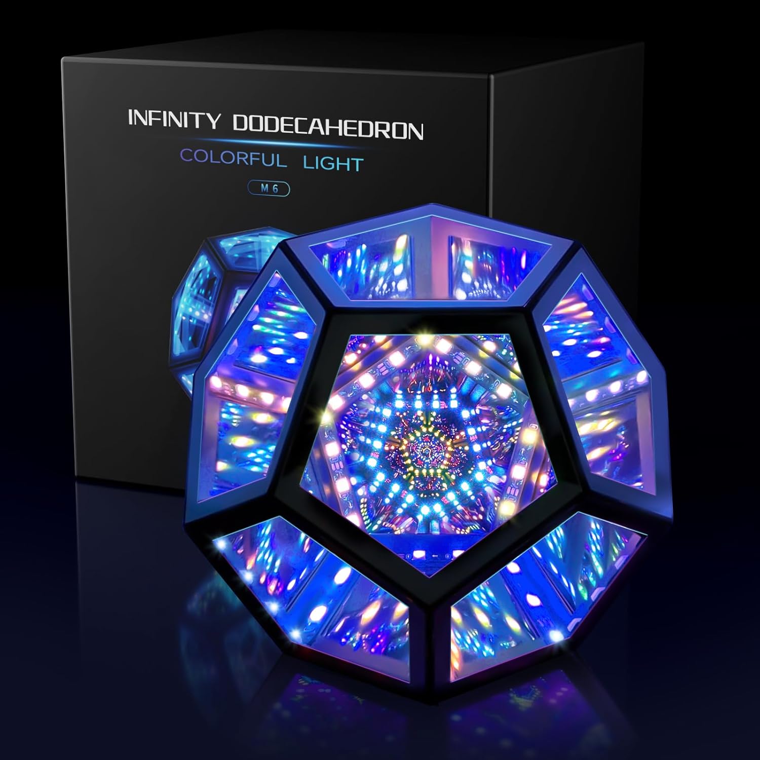 Infinity Mirror RGBW 3D Dodecahedron Gaming Light FJORD
