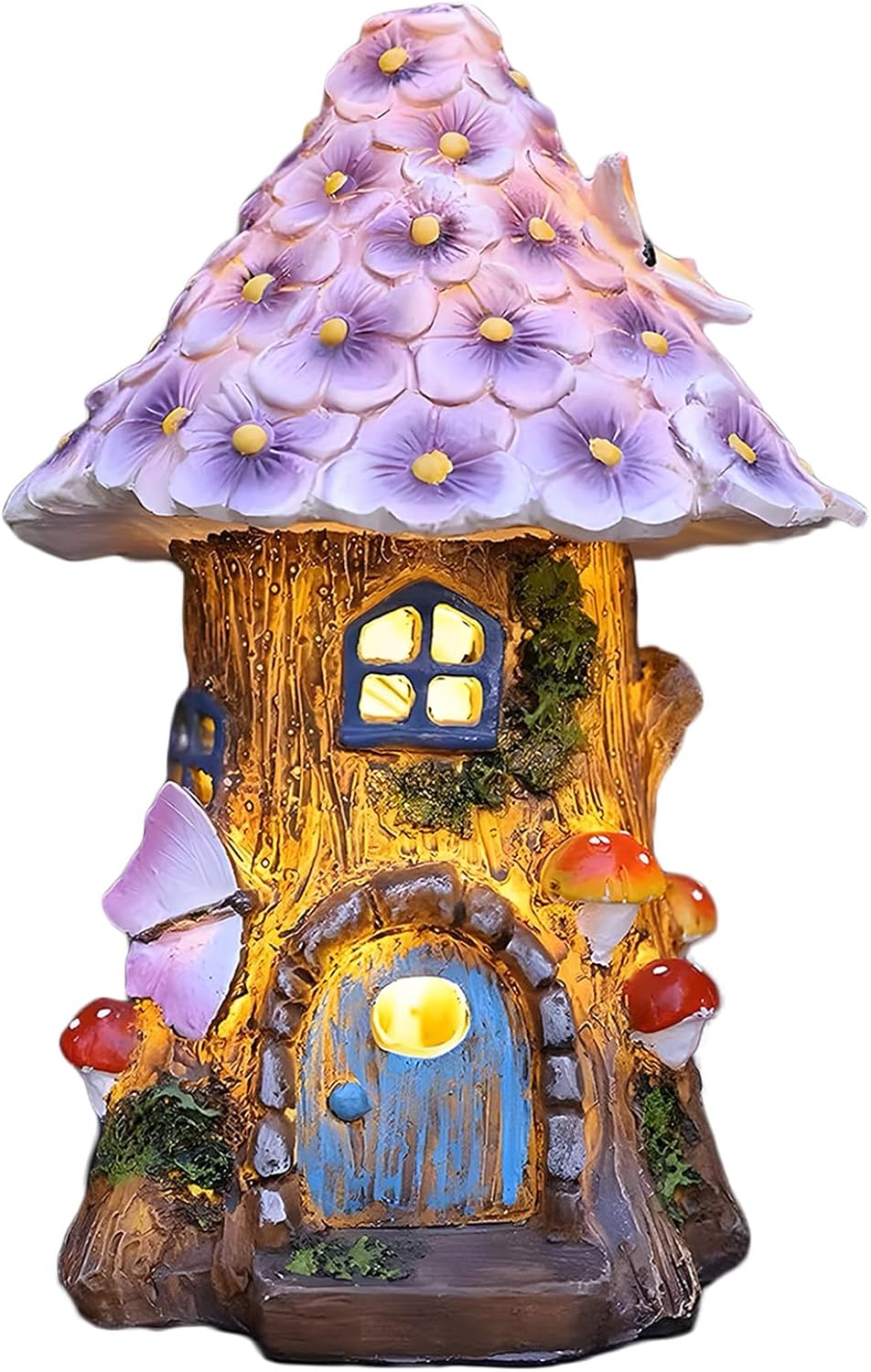 Solar Mushroom Fairy House | Outdoor Garden Light & Decor FJORD