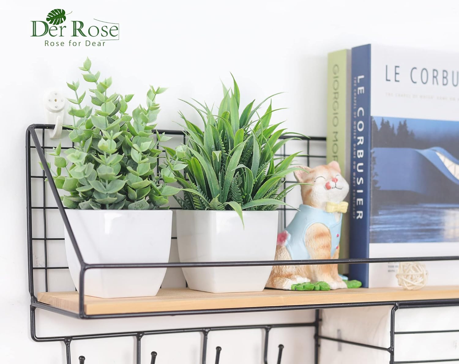 6 Pack Small Artificial Plants | Faux Potted Plants for Indoor Decor FJORD