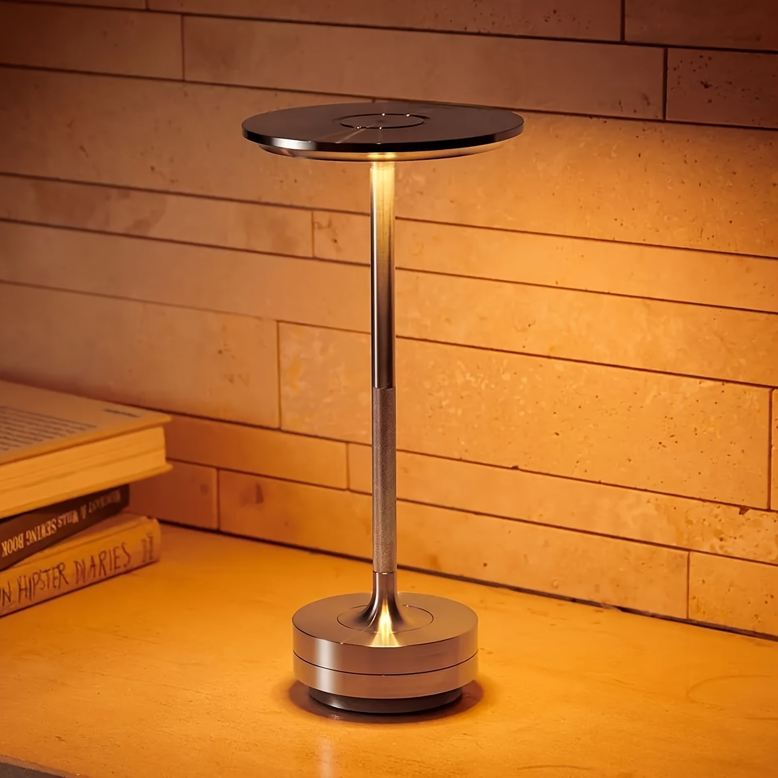 Rechargeable LED Touch Table Lamp | Dimmable Night Light for Bedroom, Restaurant, Hotel & Bar Decor FJORD