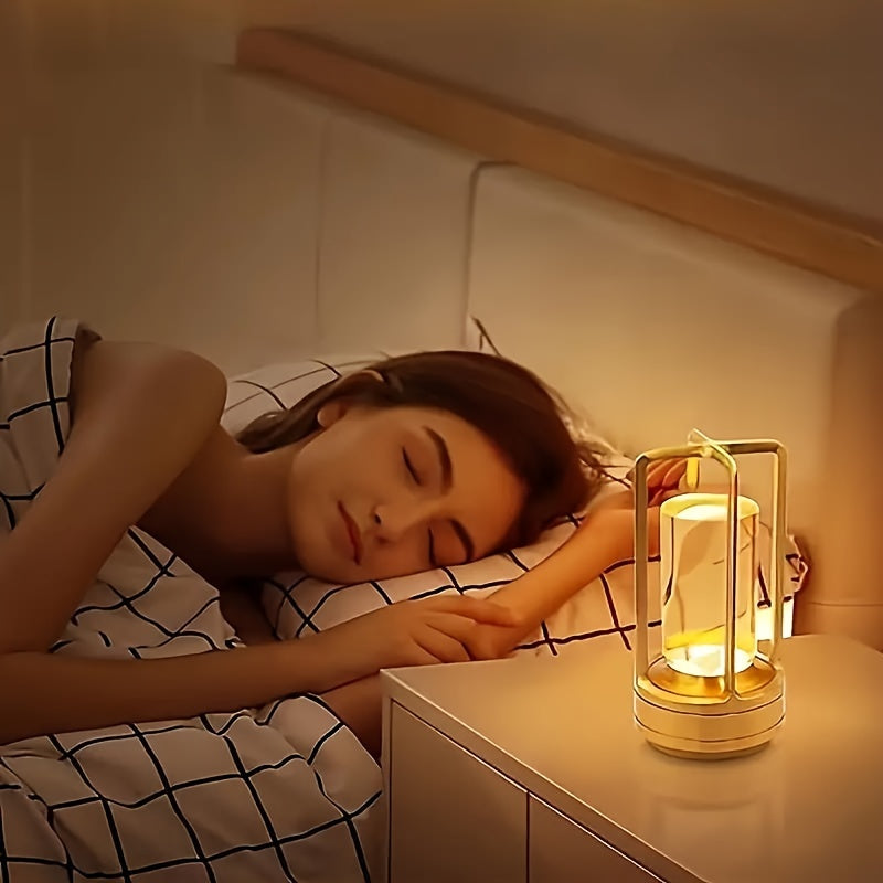 Rechargeable Crystal Table Lamp | 2000mAh LED | Cordless, Touch Dimming | Ideal for Bedside, Bar, and Outdoor Use FJORD