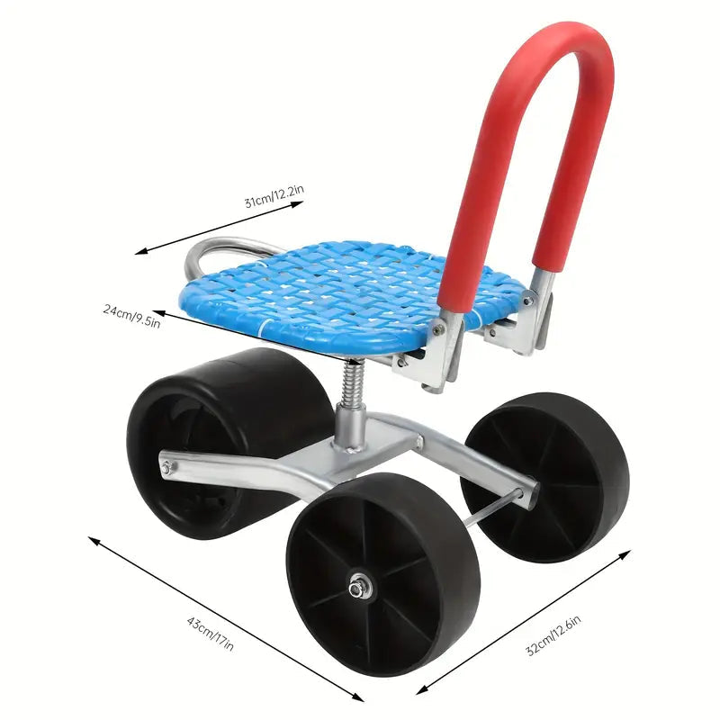 Height Adjustable 360° Rotating Gardening Seat – Ergonomic & Durable FJORD